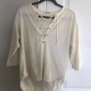 Madewell off white top